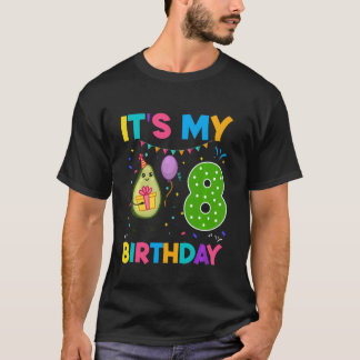 T-shirt Enfants filles C'est mon 8ème anniversaire 8 ans A