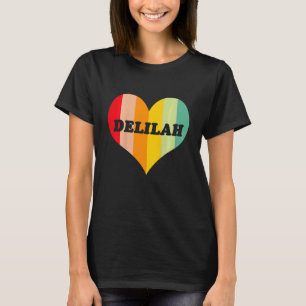 T-shirt Enfants filles Delilah Retro Vintage Nom du coeur