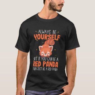 T-shirt Enfants filles Panda rouge toujours être Panda rou