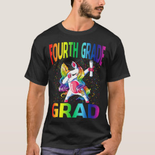 T-shirt Enfants Funny Graduation Quatrième Classe Unicorne