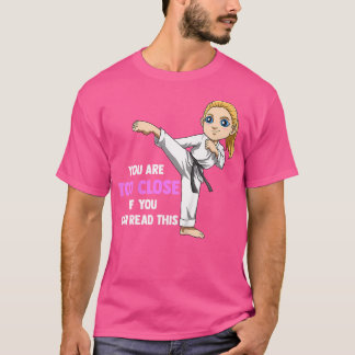 T-shirt Enfants Funny Karate Girl