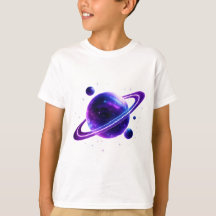 T-Shirt Enfants Galaxie Planète Espace