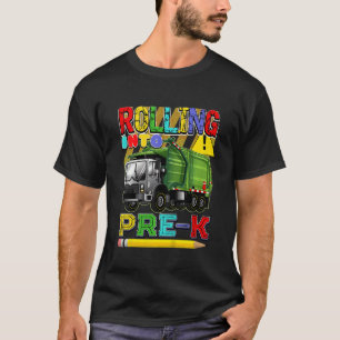 T-shirt Enfants Garbage Camion Retour À L'École Rollage Da