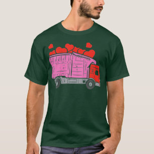 T-shirt Enfants Garbage Coeurs Camion Enfants Garçons Vale