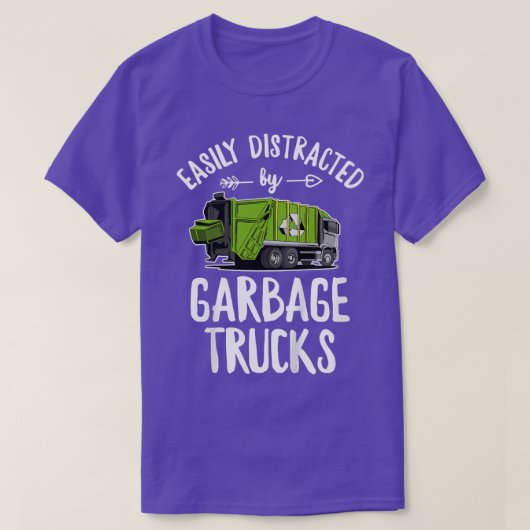 T-shirt Enfants Garbage Day Conception pour un camion à or (Design devant)