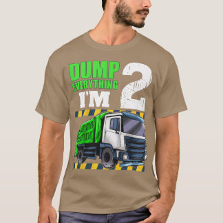 T-shirt Enfants Garbage Truck 2e anniversaire garçon 2 ans