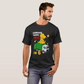 T-shirt Enfants Garbage Truck Anniversaire Dinosaur Dustca (Devant entier)