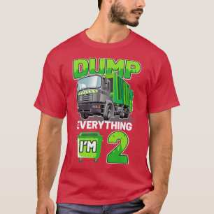 T-shirt Enfants Garbage Truck Dump Tout Je suis 2 Garbage 
