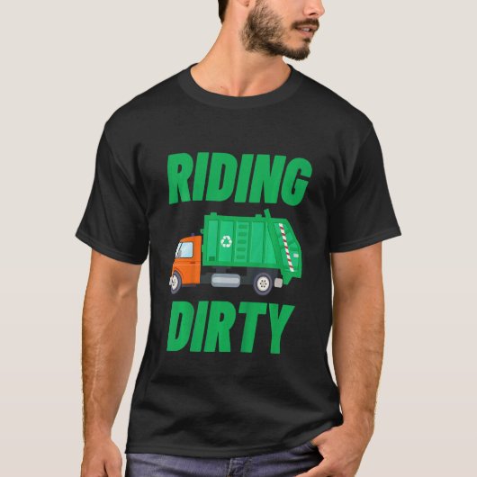 T-shirt Enfants Garbage Truck Jour des ordures Enfant Ridi (Devant)
