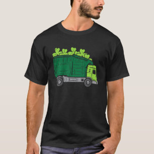 T-shirt Enfants Garbage Truck Shamrock Jour de la Saint Pa