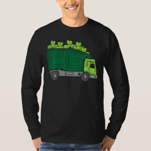 T-shirt Enfants Garbage Truck Shamrock Jour de la Saint Pa