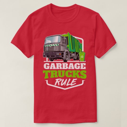 T-shirt Enfants Garbage Trucks Règle Garbage Trucks (Design devant)