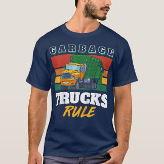 T-shirt Enfants Garbage Trucks Règle Garbage Trucks 1551