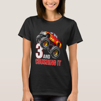 T-shirt Enfants garçons 2e anniversaire Monster Truck Anni