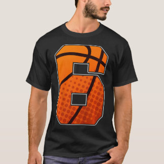 T-shirt Enfants Garçons Basketball Anniversaire Chemise 6 