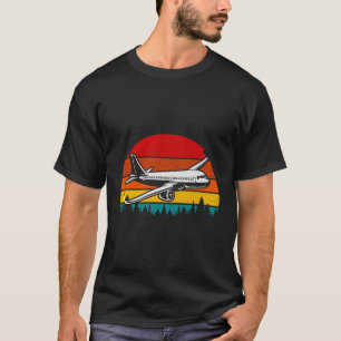 T-shirt Enfants Garçons Filles Avion à réaction Vintage
