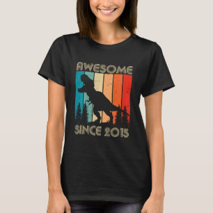 T-shirt Enfants géniaux depuis 2015 Dinosaur Rex 7 Année O