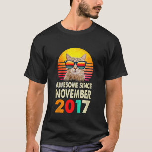 T-shirt Enfants géniaux depuis novembre 2017 5e Anniversai