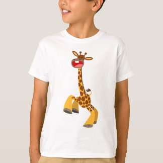 T-shirt Enfants Giraffe Dansant Cartoon Cute