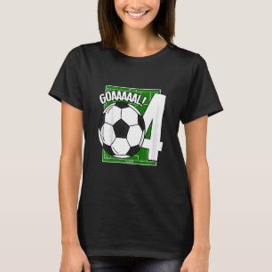 T-shirt Enfants Goaal 4e anniversaire 4 ans Joueur de foot