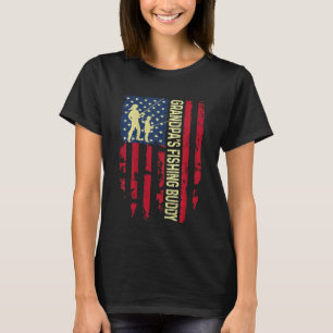 T-shirt Enfants Grand-père de la pêche Buddy Papa Son Équi