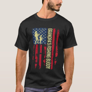T-shirt Enfants Grand-père de la pêche Buddy Papa Son Équi
