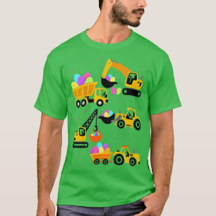 T-shirt Enfants Grue Camion Construction Funky Pâques Jour