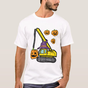 T-shirt Enfants Halloween Crane Construction Truck Costume