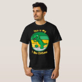 T-shirt Enfants Halloween Dinosaure C'est mon costume T-Re (Devant entier)