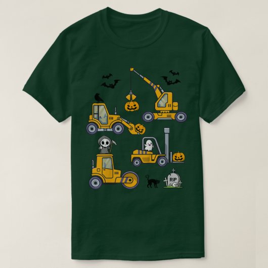 T-shirt Enfants Halloween Véhicules de construction Camion (Design devant)