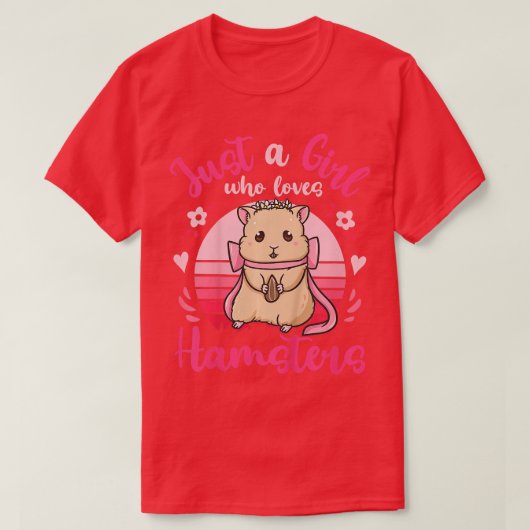 T-shirt Enfants Hamster Juste une fille qui aime Hamsters  (Design devant)
