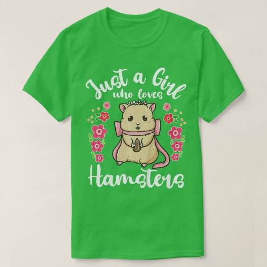 T-shirt Enfants Hamster Juste une fille qui aime Hamsters  (Design devant)