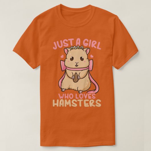 T-shirt Enfants Hamster Juste Une Fille Qui Aime Les Hamst (Design devant)