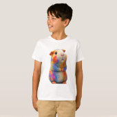 T-shirt Enfants hamsters peints avec éclaboussures d'arc-e (Devant entier)