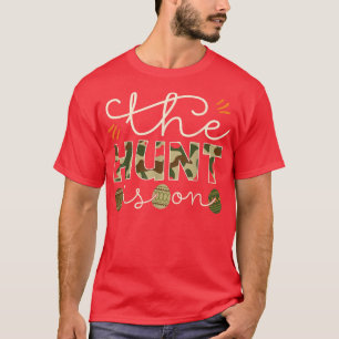 T-shirt Enfants Happy Pâques La Chasse Est Sur Bunny Ears
