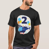 T-shirt Enfants Hélicoptère Hélicoptère Garçon Ich Bin 2 a (Devant)