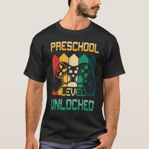 T-shirt Enfants Hello Niveau préscolaire Gamer déverrouill