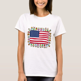 T-shirt enfants heureux américains