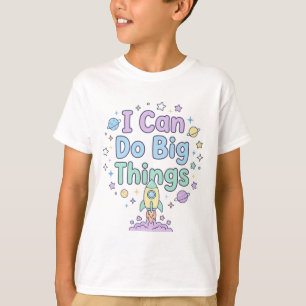 T-shirt Enfants heureux citation positive Je peux faire de