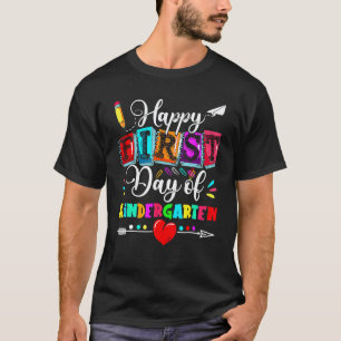 T-shirt Enfants Heureux Premier Jour D'enseignant De Mater