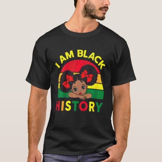 T-shirt Enfants Histoire Noire Enfants Enfants Petites Fil (Devant)