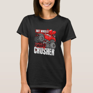 T-shirt Enfants Hot Wheel Valentines Day Hearts Crusher Mo