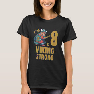T-shirt Enfants huit 8ans 8e Viking Birthday Boy I´m 8 Yea