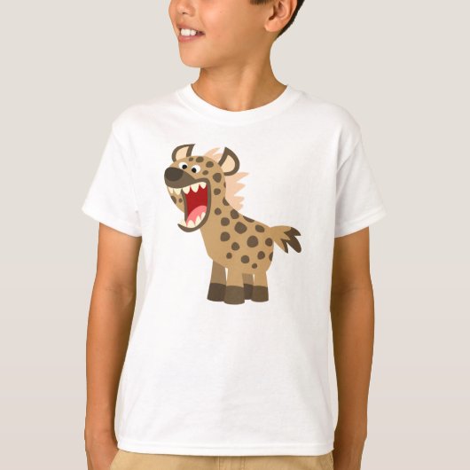 T-shirt Enfants Hyena Cartoon Cute Hungry (Devant)
