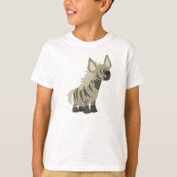 T-shirt Enfants Hyena Striped Cartoon Cute Hungry