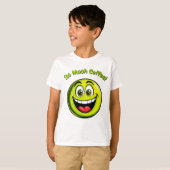 T-shirt Enfants Hyper Emoji Vert Funny (Devant entier)