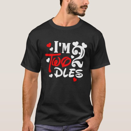 T-shirt Enfants I m Twodles 2e fête de souris d'anniversai (Devant)