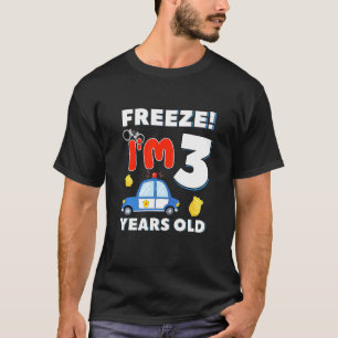 T-shirt Enfants Im 3 ans Officier de police Cop 3e Birt