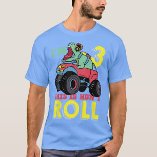 T-shirt Enfants I'm 3 Voici comment je roule Monster Truck