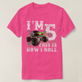 T-shirt Enfants Im 5 sim C'est comment je roule Monster ru (Design devant)